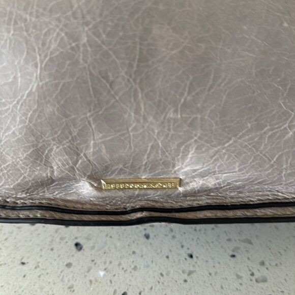 Rebecca Minkoff Vanity Saddle Genuine Leather Crossbody Bag Handbag Whip-Stitch - Picture 10 of 16